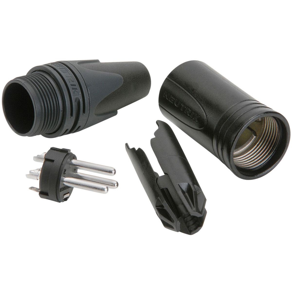 Neutrik NC3MXX-BAG Male XLR Connector Black